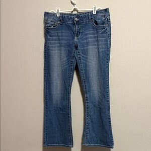 Women’s Maurice’s blue denim flare jeans